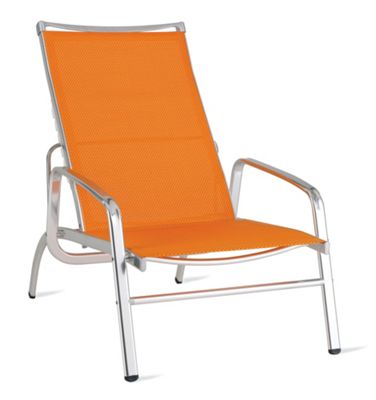 Lucca Adjustable Lounge Armchair in Triple-Twist Weave