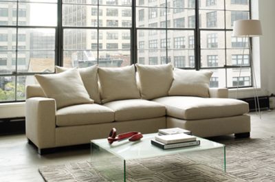 Muse Sectional Chaise Right in Fabric C