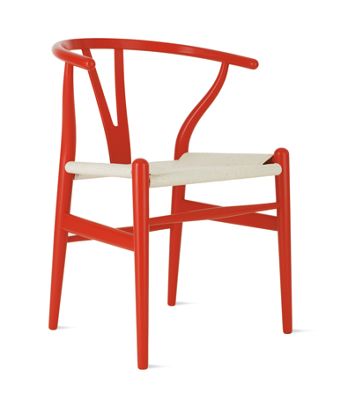 Wishbone Chair in DWR Exclusive Red