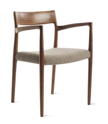 Møller Model 57 Armchair in Walnut with Hallingdal Seat