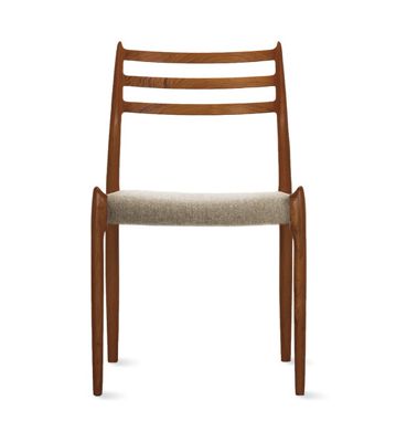 Møller Model 78 Side Chair in Walnut with Hallingdal Seat