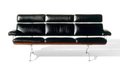 Eames® 3 Seat Sofa in HM Leather 9