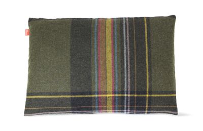Maharam DWR Pillow in Exaggerated Plaid (Glen)