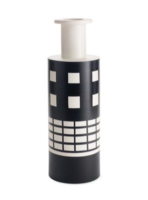 Sottsass Black-and-White Vase