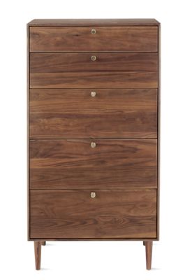 American Modern 5-Drawer Dresser in Walnut