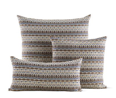 Girard Pillows in <i>Arabesque</i>, Metallic Brown