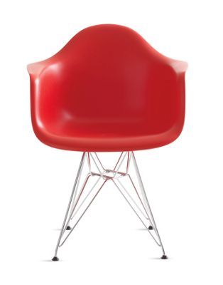 Eames® Molded Plastic Eiffel Armchair (DAR), Chrome base
