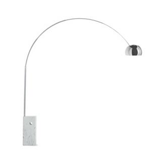 Arco Floor Lamp with White Base