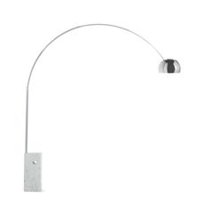 Arco Floor Lamp with White Base