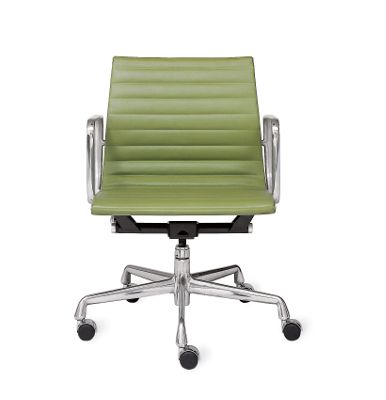 Eames Aluminum Management Chair - Custom SB Lther