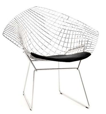 Bertoia Diamond Lounge Chair with Seat Pad