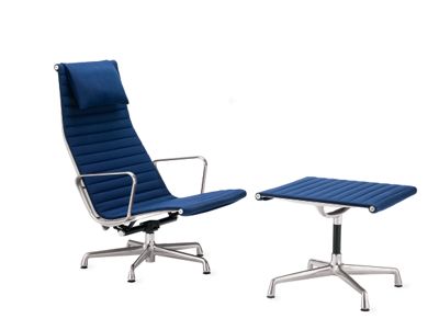 Eames Aluminum Lounge Chair - Fabric