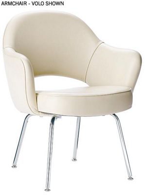 Saarinen Executive Armchair Metal - English Accent
