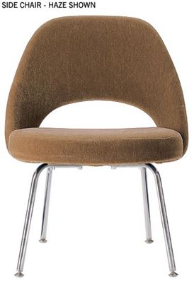 Saarinen Executive Side Chair with Metal Legs - Fabric
