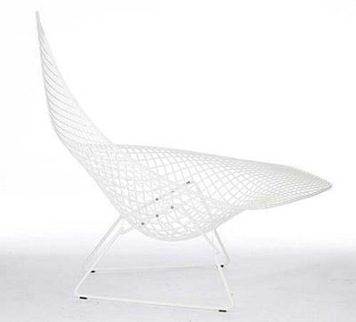 Bertoia Asymmetric Chaise with Seat Pad