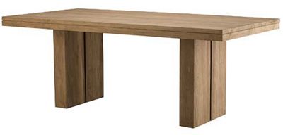 Double Teak Dining Table