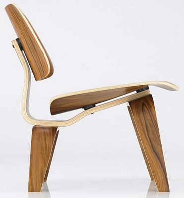 Eames® Molded Plywood Lounge Chair, LCW -Palisander