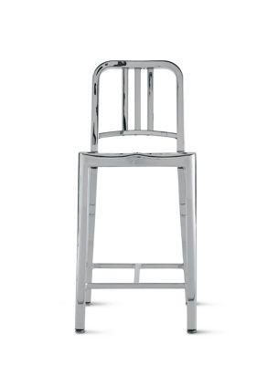 1006 Navy Counter Stool Polished
