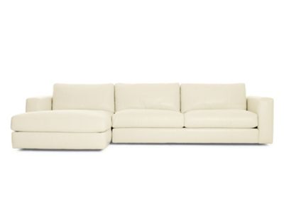 Reid Sectional Chaise Left - Leather