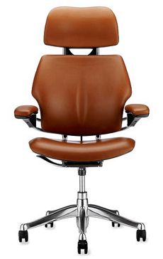 Freedom Task Chair with Headrest in Prima Leather