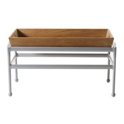 Silver Collection Tray Table