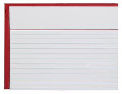 Red Note Paper Cards Blank - Small