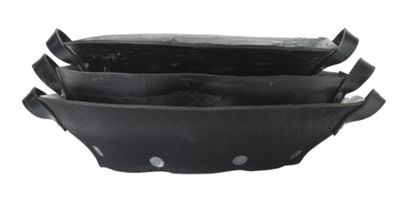 Flat Rubber Tubs (Set of 3)