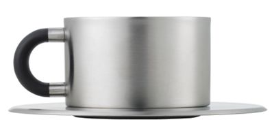 Maillard Stainless Cappuccino Cup and Saucer