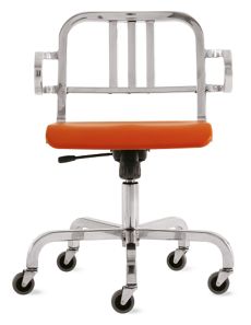 Nine-0 Swivel Armchair - 3 Bar Back