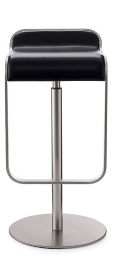 LEM Piston Stool with Leather Seat
