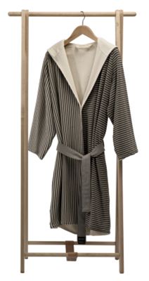 Cotton Stripe Robe w/ Terry Lining