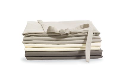Nest Pearl Organic Pillow Case Set w/ ties (pair) - Standard