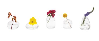 Hand-Blown Glass Bud Vase