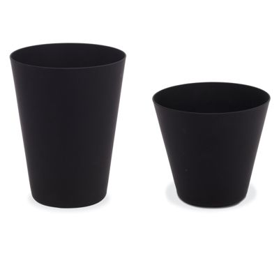 Black Glass Tumbler, Short
