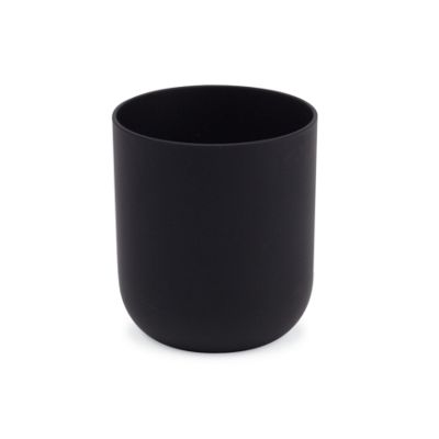 Black Glass Sake Cup