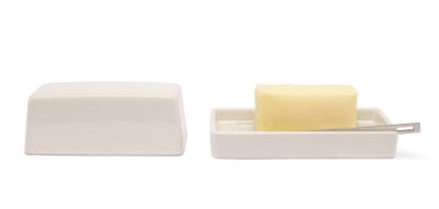 Ceramic Butter Dish with Spreader