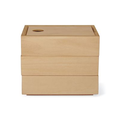 Wood Stacking Storage Boxes (Set of 3)
