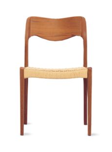Molley Model 71 Side Chair with Natural Woven Seat
