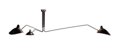 Serge Mouille Three-Arm Ceiling Lamp