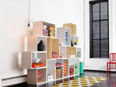 Stacked Shelving System