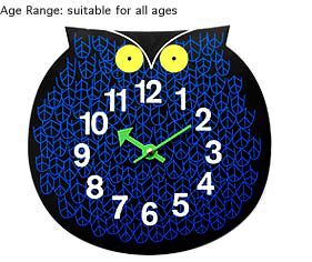 Omar the Owl Wall Clock