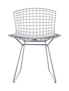 Bertoia Side Chair with Vinyl Seat Pad