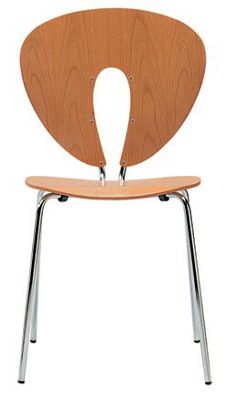 Globus Chair - Wood/Chrome