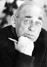 Black and white picture of Alvar Aalto