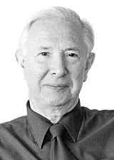 Black and white picture of Hans Wegner
