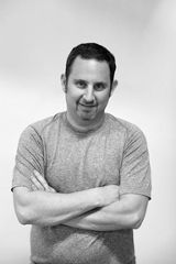 Black and white picture of Josh Herman