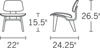 H 26.5; D 24.5; W 22;