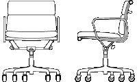 H 34; D 17.5; W 23; Seat Height 18.5-21; adjustable Arm Height 26-29;