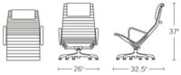 H 37; D 32.5; W 26; Seat H 15;