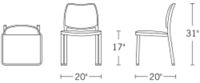 H 31; W 22; D 20; Seat H 17;